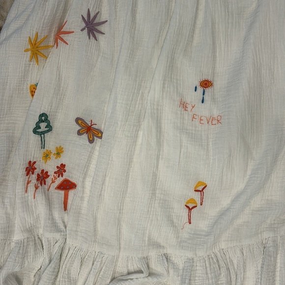 MOTHER White Dress with Colorful Embroidery - Picture 3 of 4